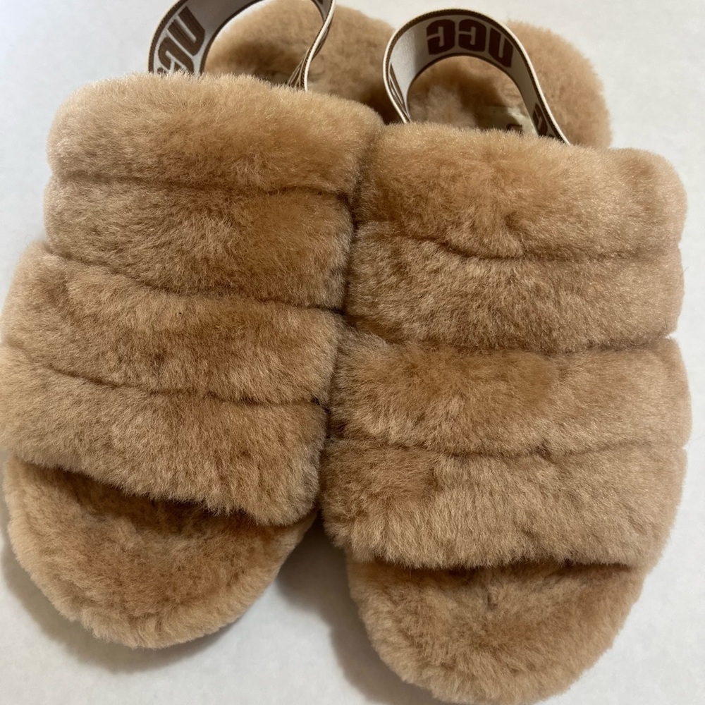 UGG Plush Brown Slippers